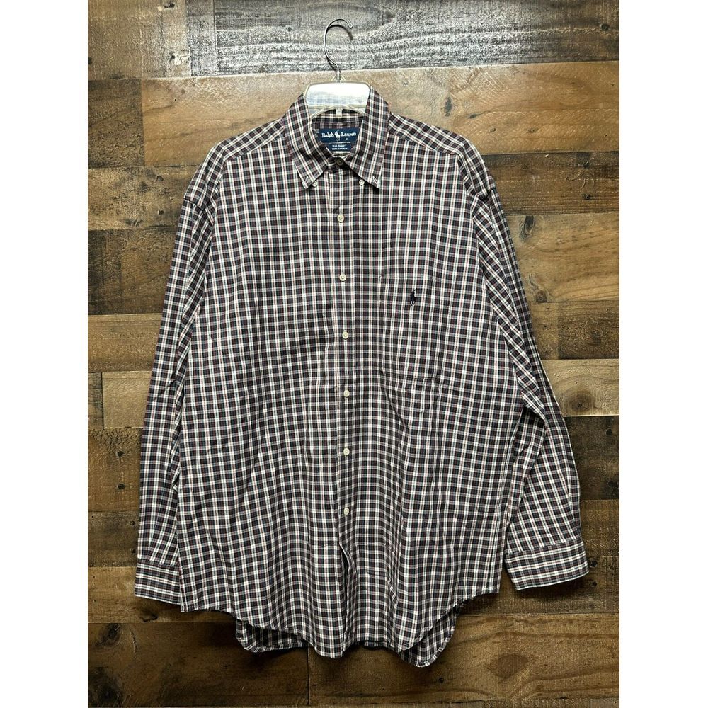 Ralph Lauren Big Shirt Men's Long Sleeve Button‎ Up Size Medium